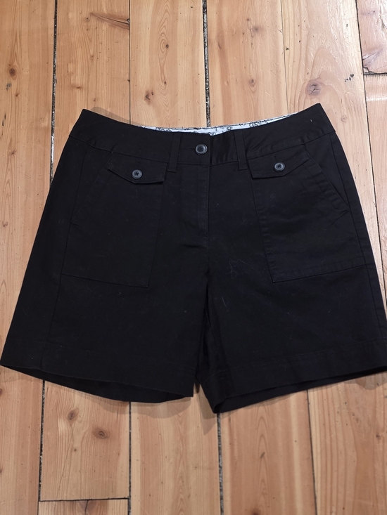 Denver Hayes Pants - Denver Hayes Black Utility Shorts with Front Flap Pockets